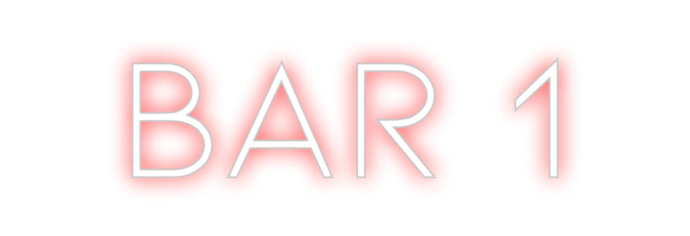 Individuelles Neon: Bar 1