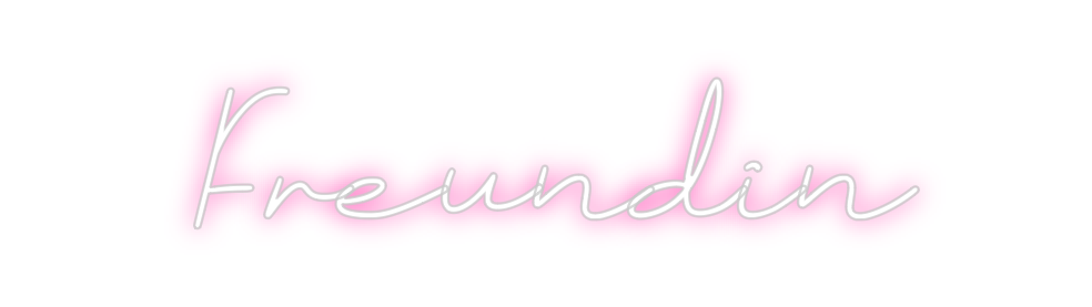 Individuelles Neon: Freundin