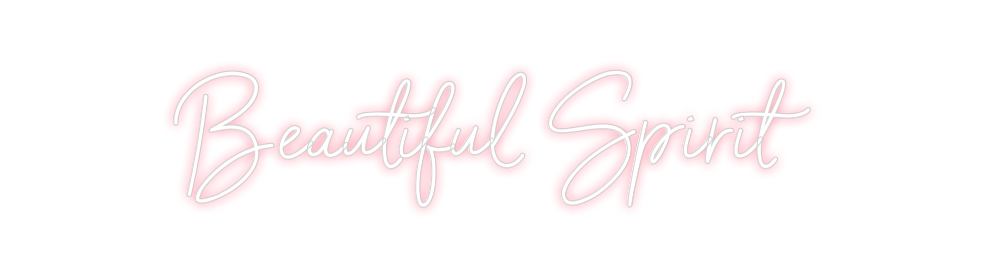Individuelles Neon: Beautiful Spi...