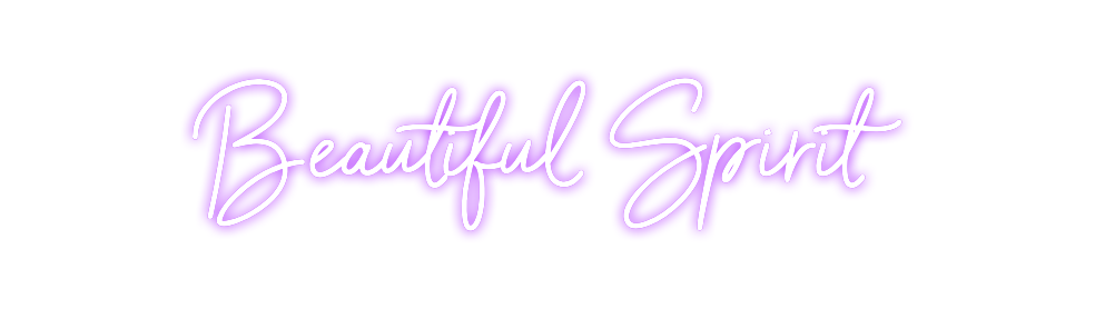 Individuelles Neon: Beautiful Spi...