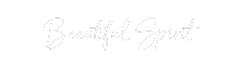 Individuelles Neon: Beautiful Spi...