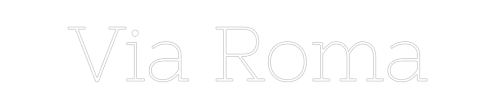 Individuelles Neon: Via Roma