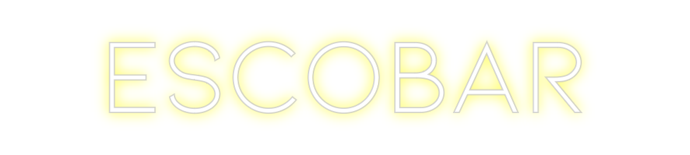 Individuelles Neon: ESCOBAR
