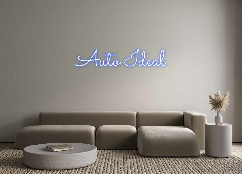 Individuelles Neon: Auto Ideal