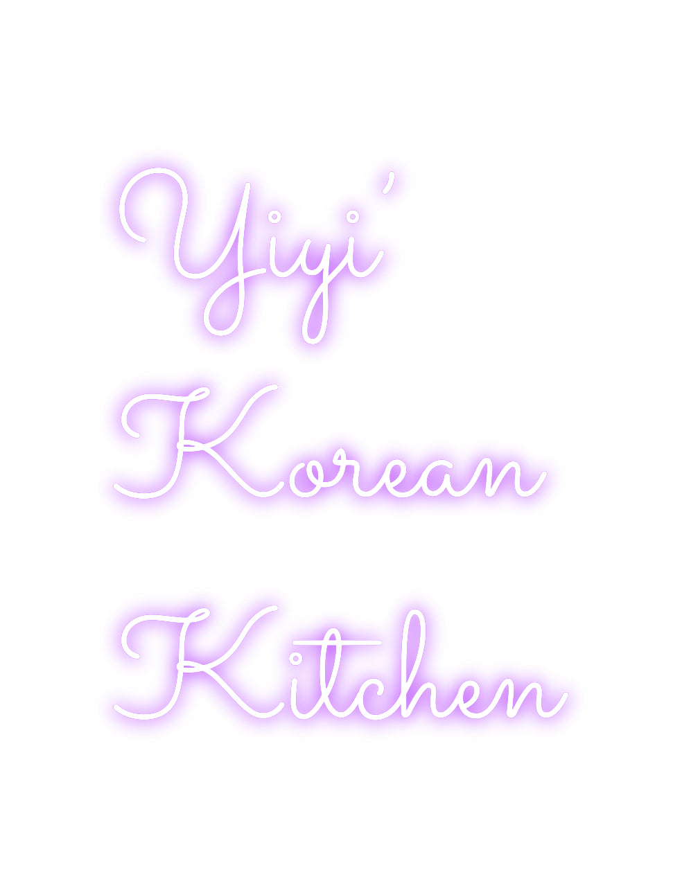 Individuelles Neon: Yiyi’
Korean...