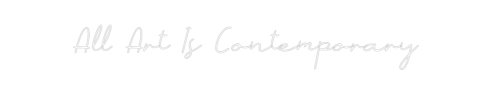 Individuelles Neon: All Art Is Co...