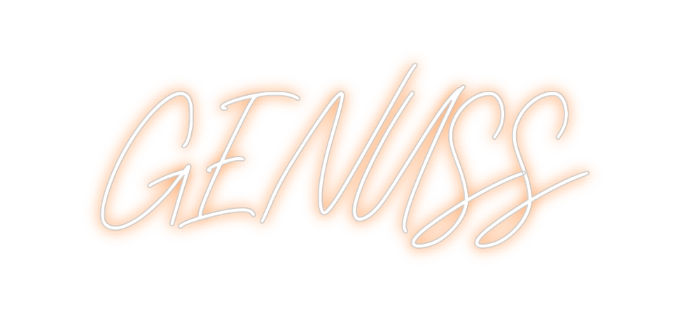 Individuelles Neon: GENUSS