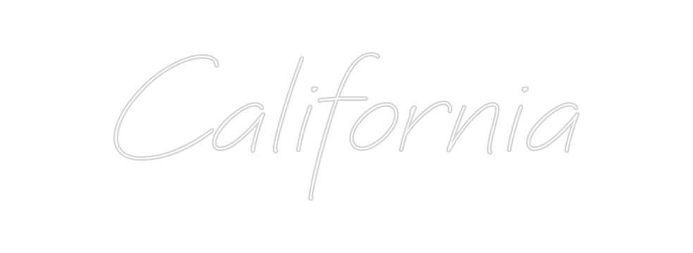 Individuelles Neon: California