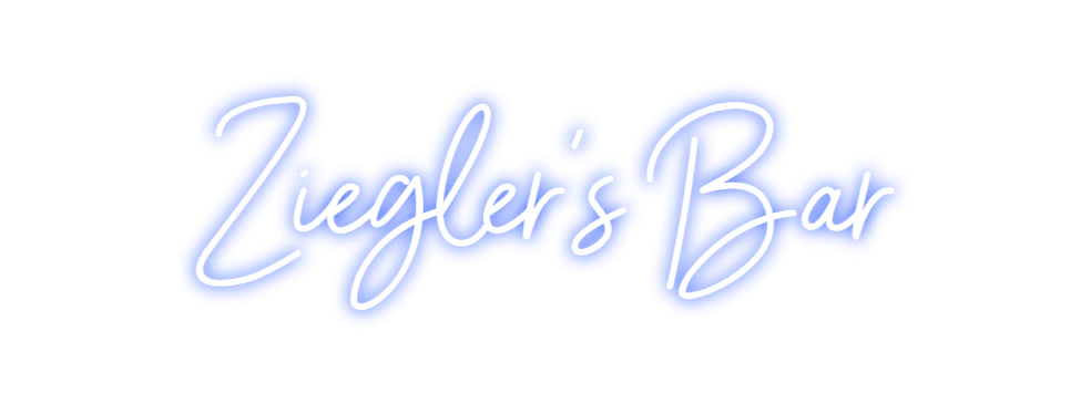 Individuelles Neon: Ziegler's Bar