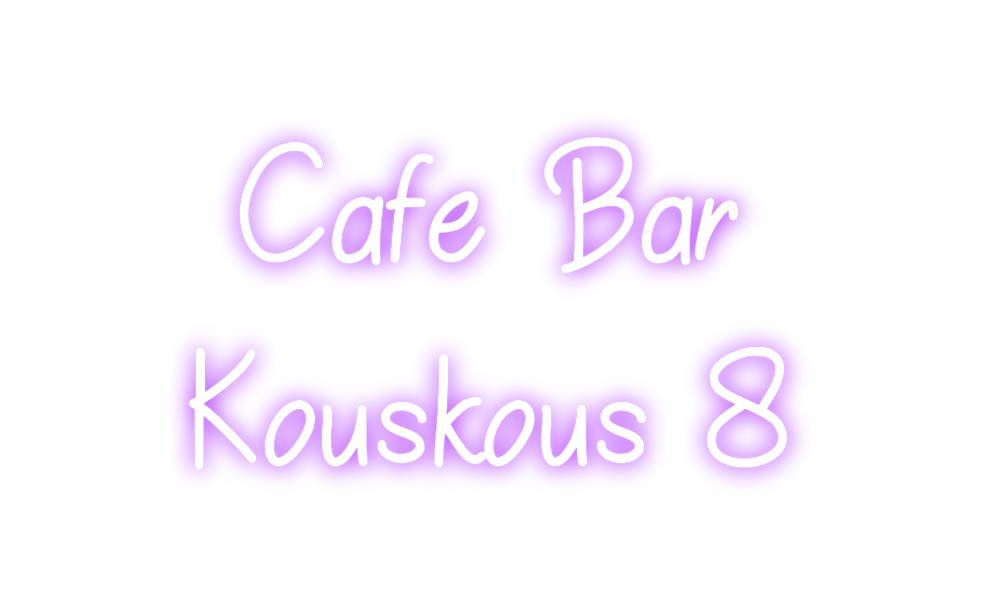 Individuelles Neon: Cafe Bar
Ko...