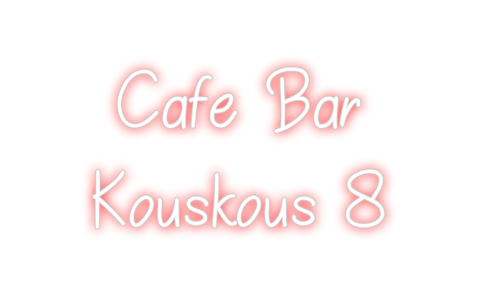 Individuelles Neon: Cafe Bar
Ko...
