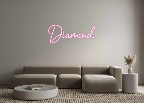 Individuelles Neon: Diamond