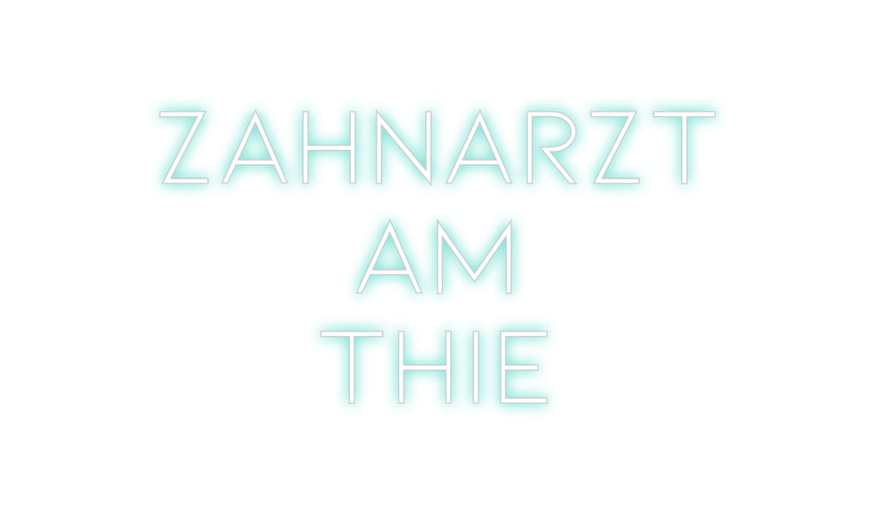 Individuelles Neon: Zahnarzt
Am...