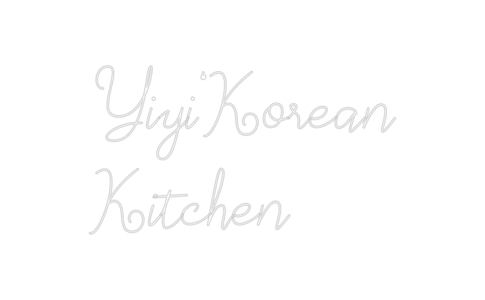 Individuelles Neon: Yiyi’Korean
...