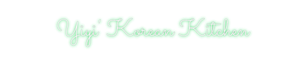 Individuelles Neon: Yiyi‘ Korean ...
