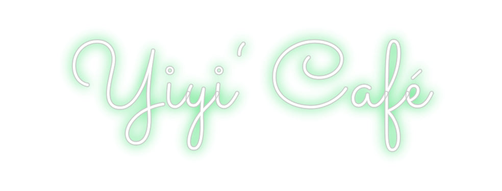 Individuelles Neon: Yiyi‘ Café