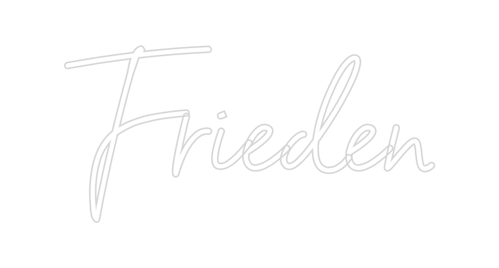 Individuelles Neon: Frieden
