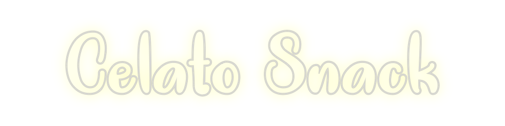 Individuelles Neon: Celato Snack
