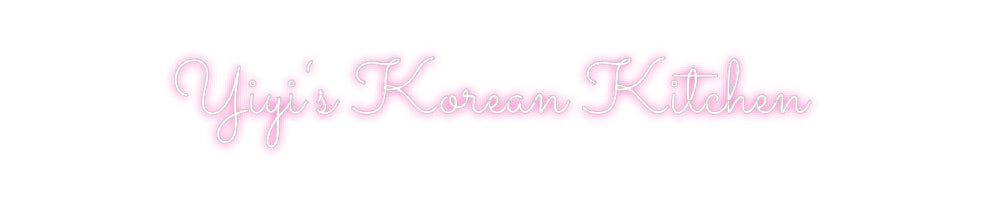 Individuelles Neon: Yiyi‘s Korean...