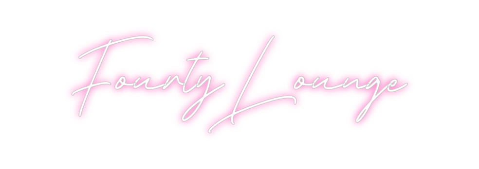 Individuelles Neon: Fourty Lounge