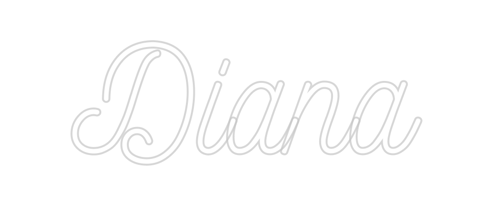 Individuelles Neon: Diana