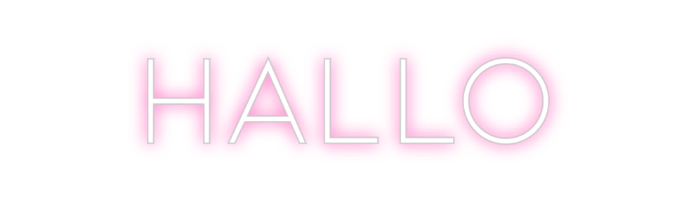 Individuelles Neon: Hallo