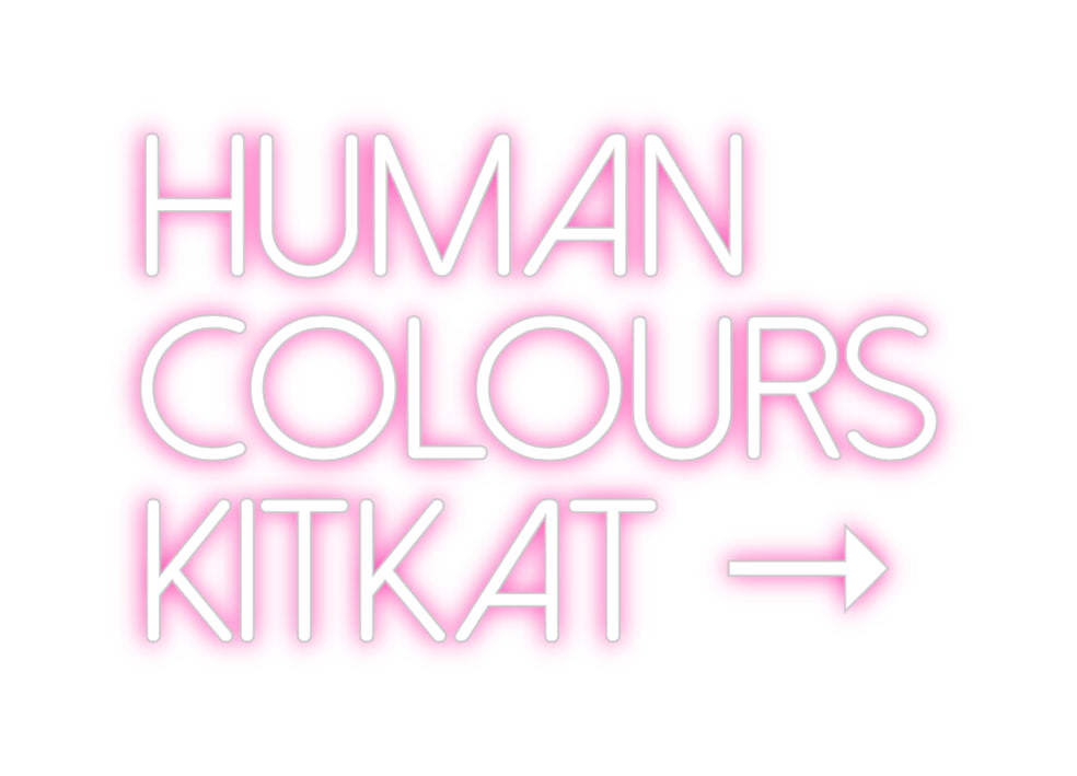 Individuelles Neon: HUMAN
CO...