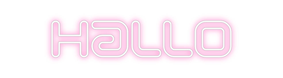 Individuelles Neon: Hallo