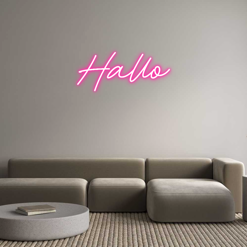 Individuelles Neon: Hallo