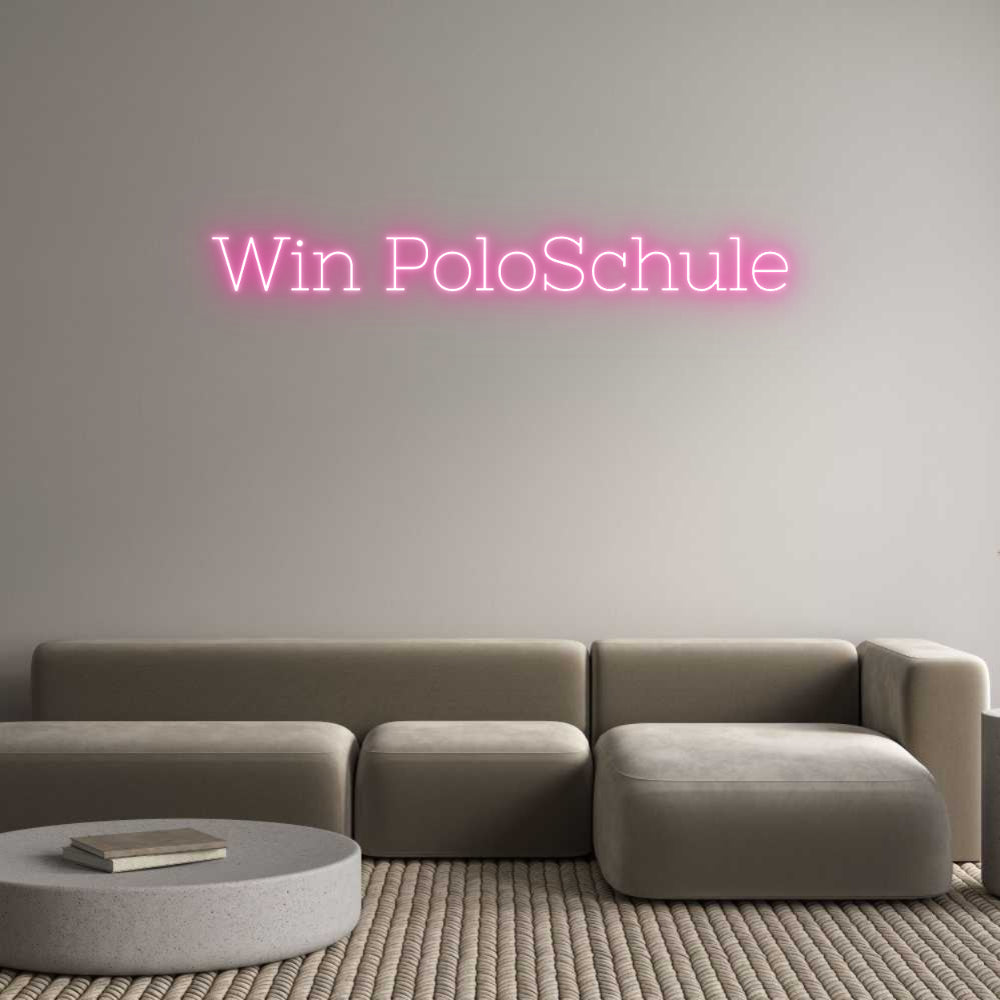 Individuelles Neon: Win PoloSchule
