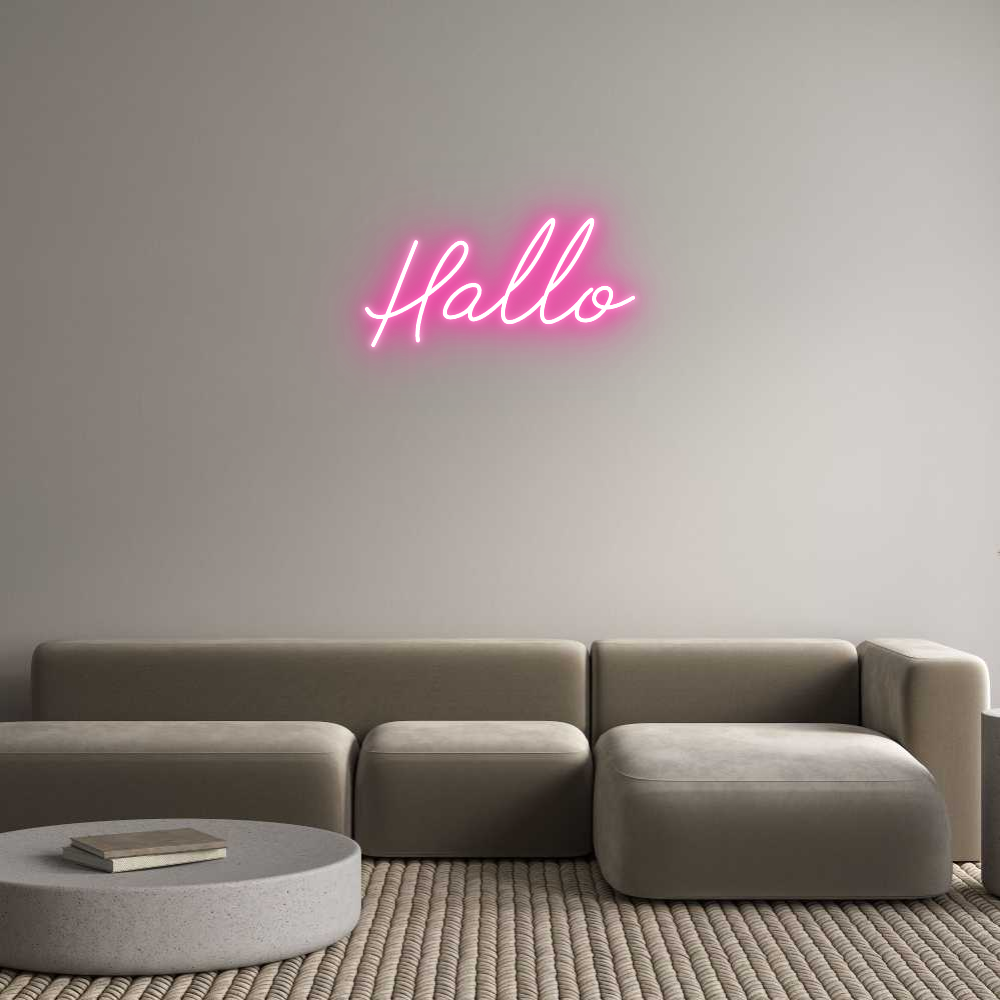 Individuelles Neon: Hallo