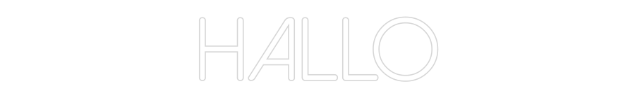 Individuelles Neon: Hallo
