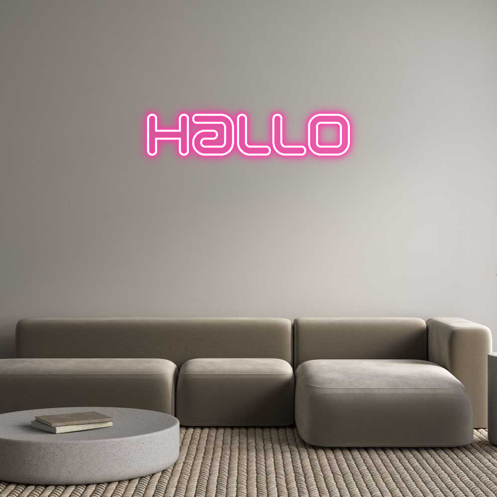 Individuelles Neon: Hallo