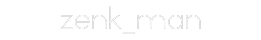 Individuelles Neon: zenk_man