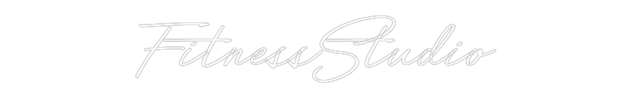 Individuelles Neon: FitnessStudio