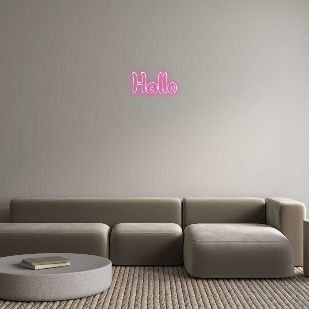 Individuelles Neon: Hallo