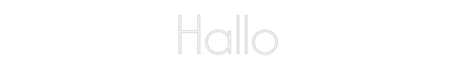Individuelles Neon: Hallo