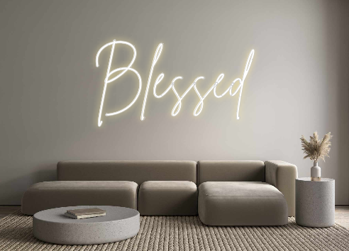 Individuelles Neon: Blessed