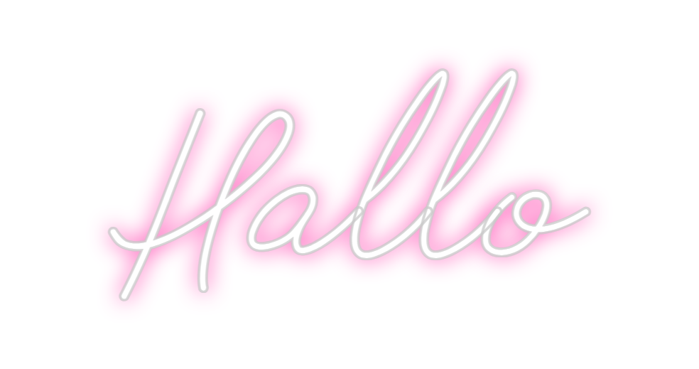 Individuelles Neon: Hallo