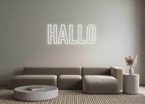 Individuelles Neon: Hallo