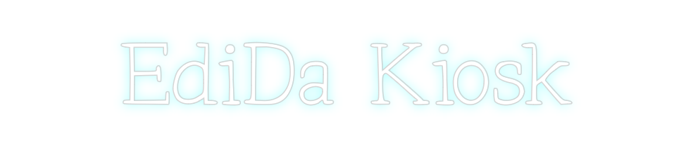 Individuelles Neon: EdiDa Kiosk