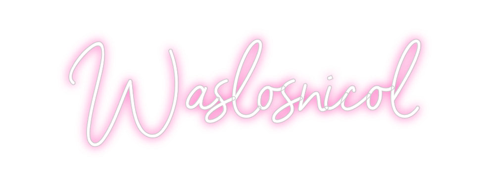 Individuelles Neon: Waslosnicol