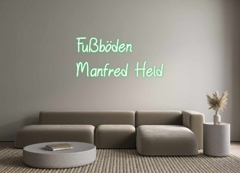 Individuelles Neon: Fußböden
Man...