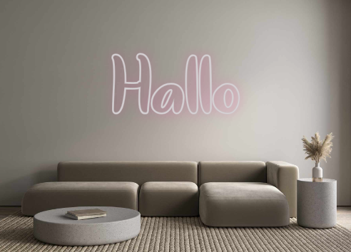 Individuelles Neon: Hallo