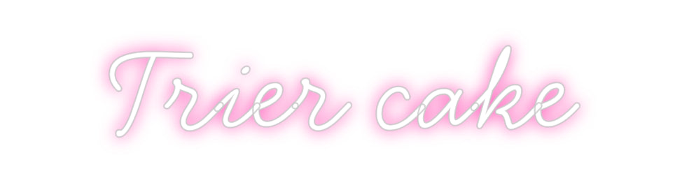 Individuelles Neon: Trier cake