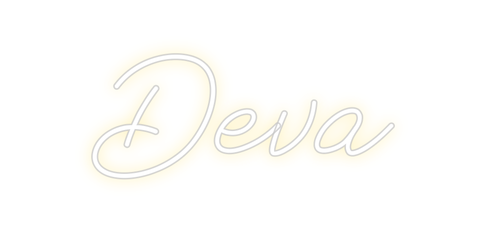 Individuelles Neon: Deva