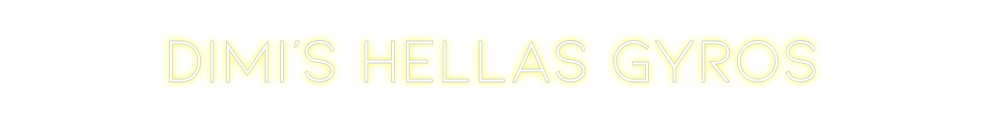 Individuelles Neon: DIMI'S HELLAS...