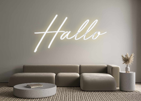 Individuelles Neon: Hallo