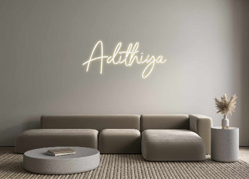 Individuelles Neon: Adithiya