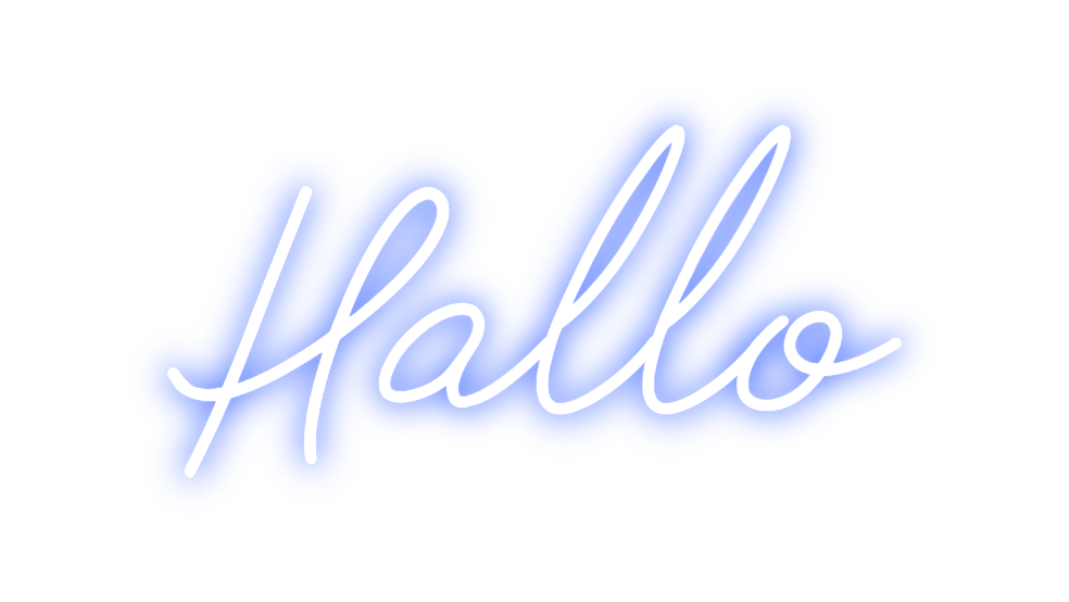 Individuelles Neon: Hallo